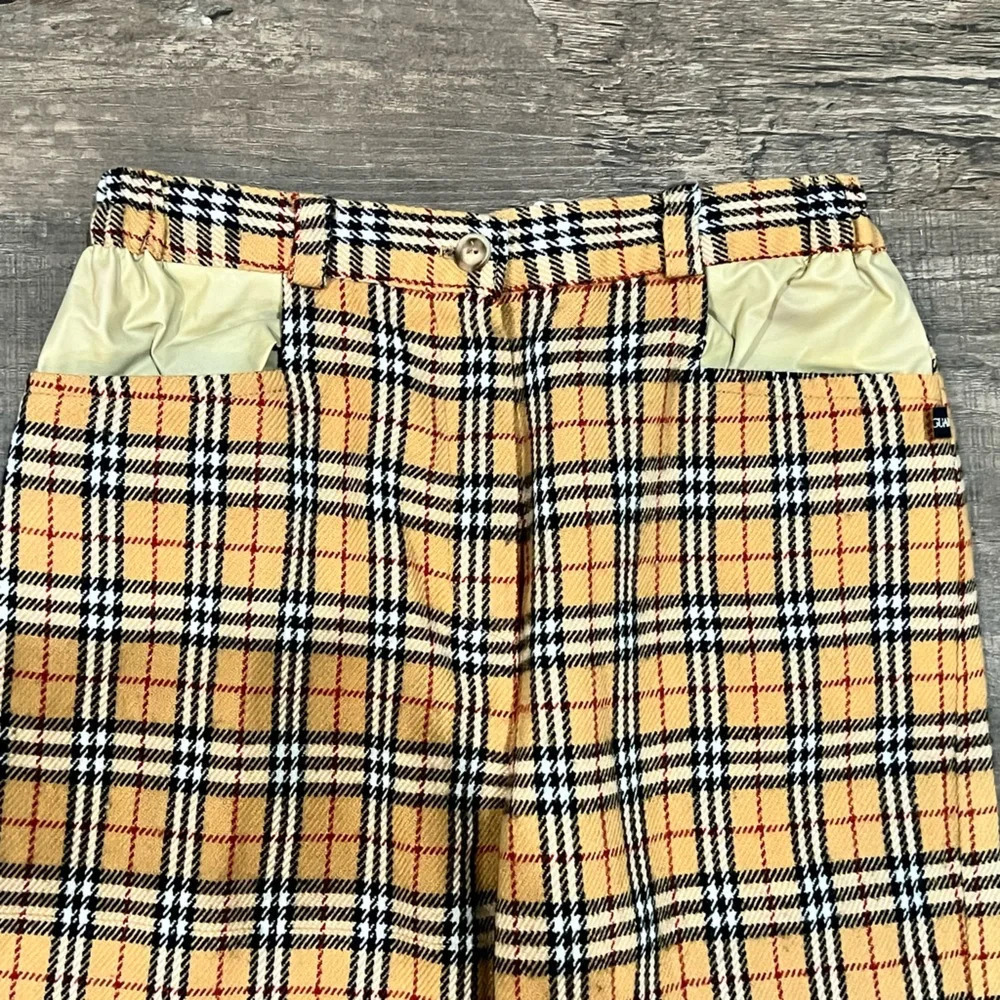 FINAL PRICE Vintage Bodyguard Polyester Plaid Pants - Picture 5 of 7
